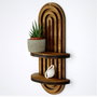 Hanah Home Raf265 Estantería de pared en Nogal